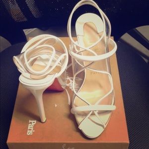 Louboutin aqua Ronda 120 pvc